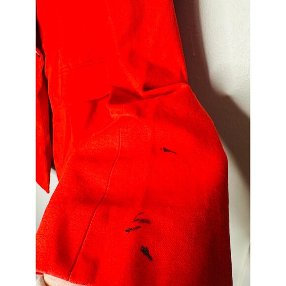 DEREK LAM 10 CROSBY Red Front Button Closure Noah Single Breast Jacket Blazer 4 - Picture 7 of 16